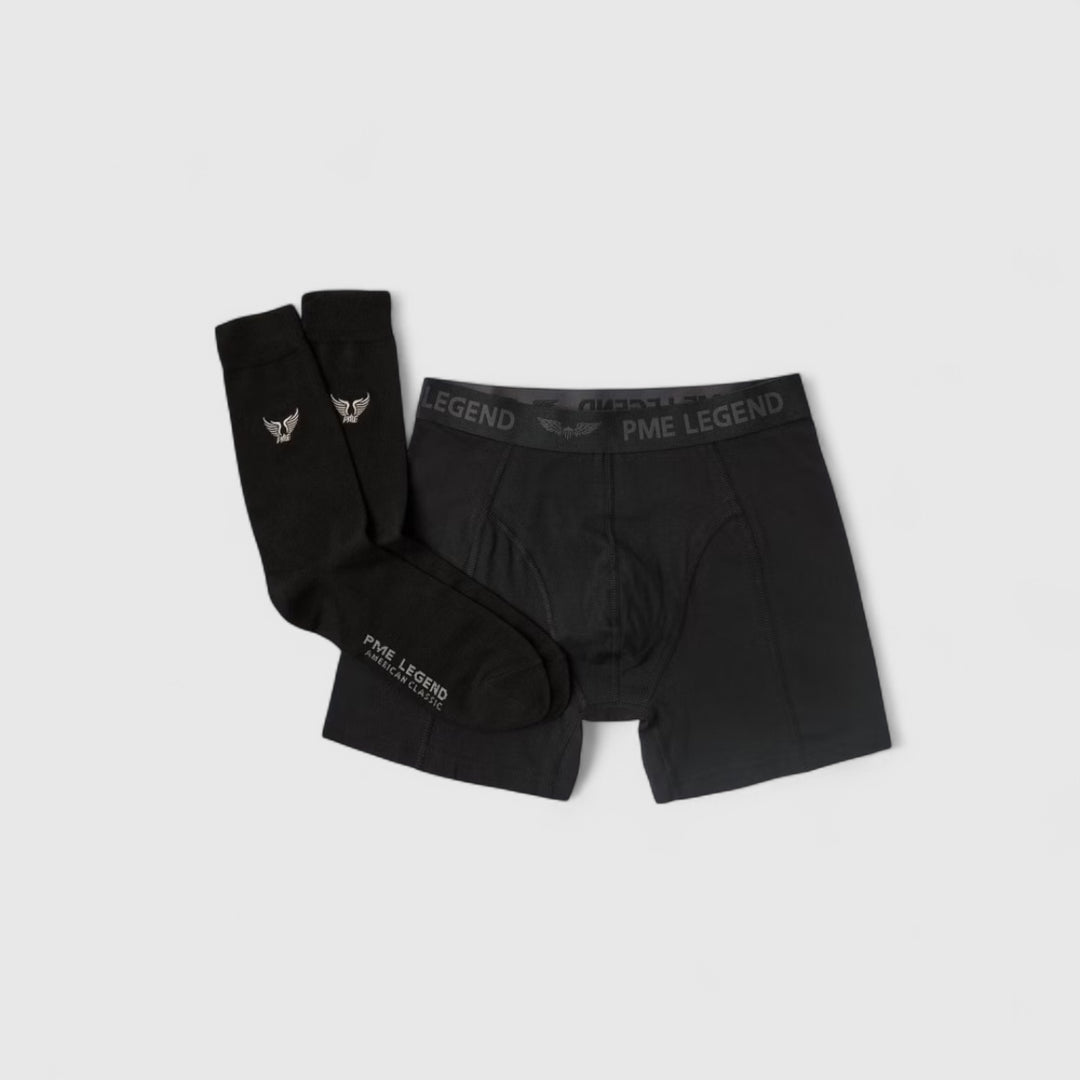 PBX2510604-999 PME Legend Cadeauset Boxershorts & Sokken Black / Zwart