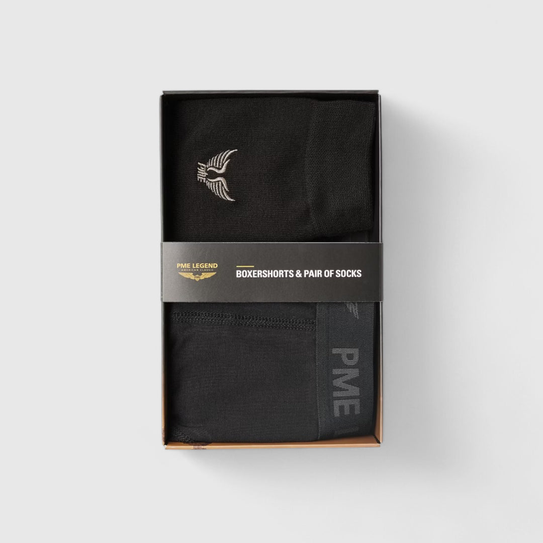 PBX2510604-999 PME Legend Cadeauset Boxershorts & Sokken Black / Zwart