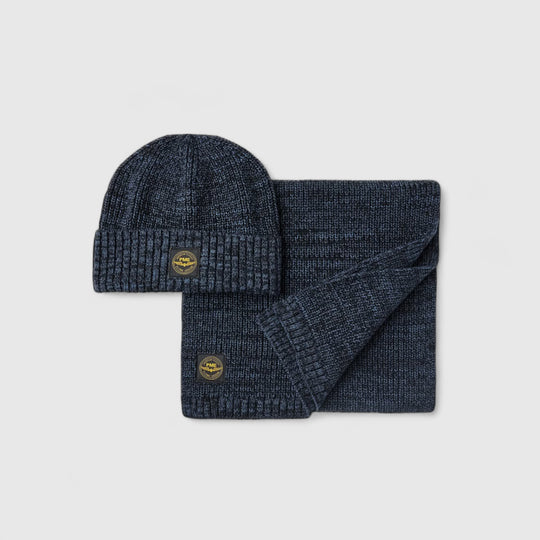 PBX2510912-5281 PME Legend Cadeauset Beanie & Sjaal Salute / Donkerblauw