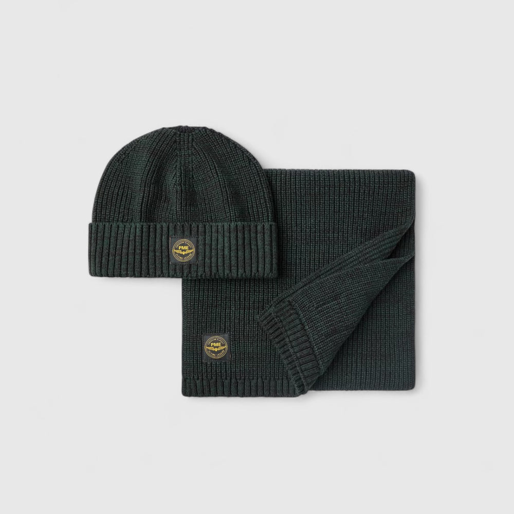 PBX2510912-6027 PME Legend Cadeauset Beanie & Sjaal Darkest Spruce / Groen