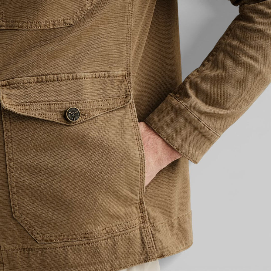 PDJ2602602-6405 PME Legend WORKER Jacket With Stitching Details Elmwood / Khaki