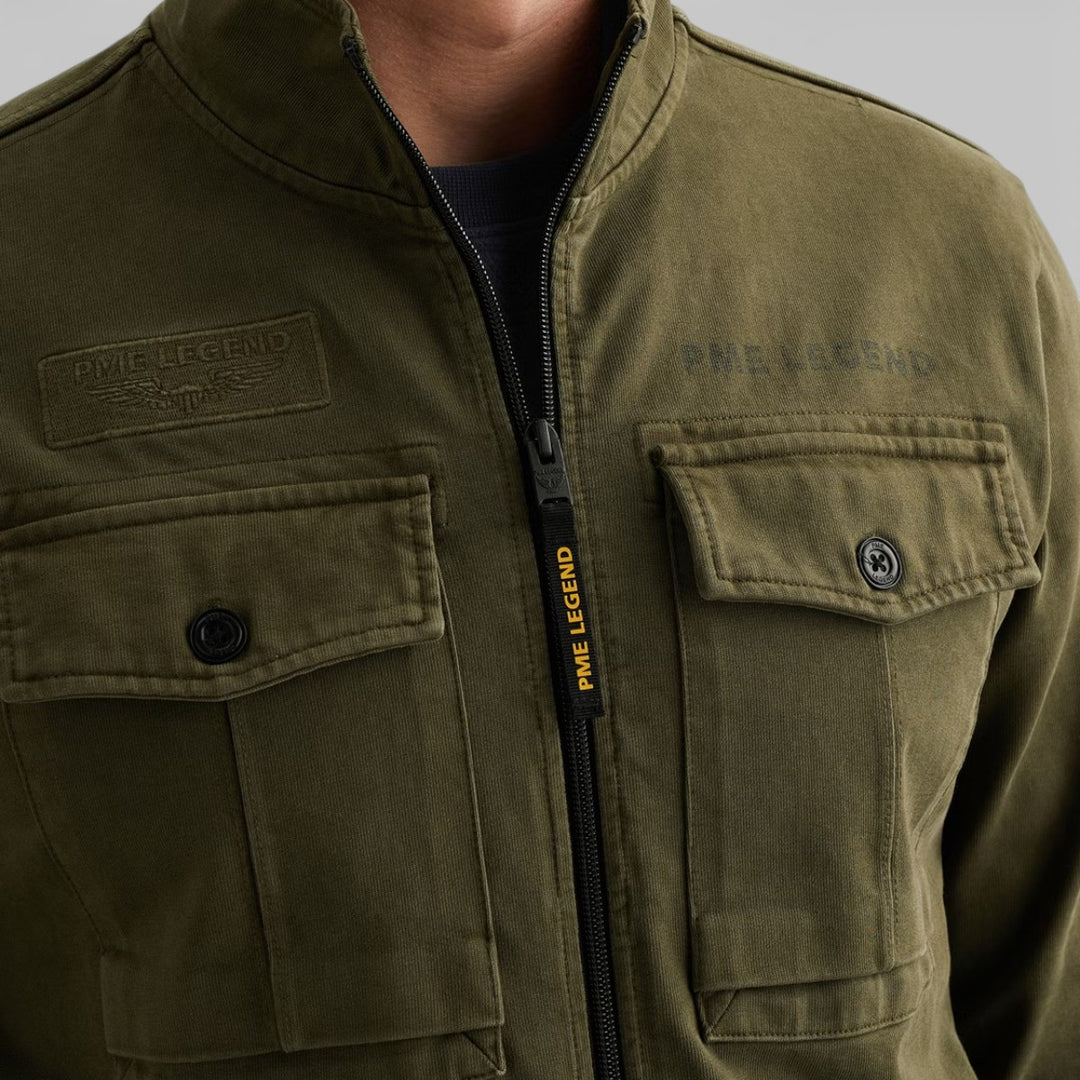 PJH2602479-6415 PME Legend Zip Jacket Open End Jersey Hybrid Ivy Green / Groen
