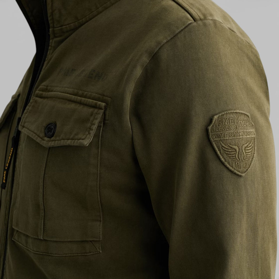 PJH2602479-6415 PME Legend Zip Jacket Open End Jersey Hybrid Ivy Green / Groen