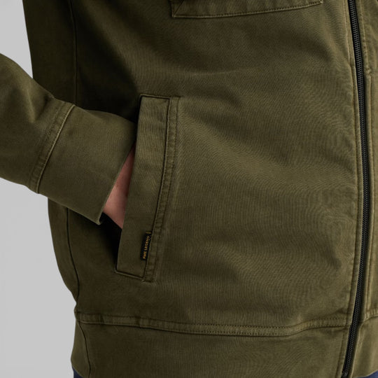 PJH2602479-6415 PME Legend Zip Jacket Open End Jersey Hybrid Ivy Green / Groen