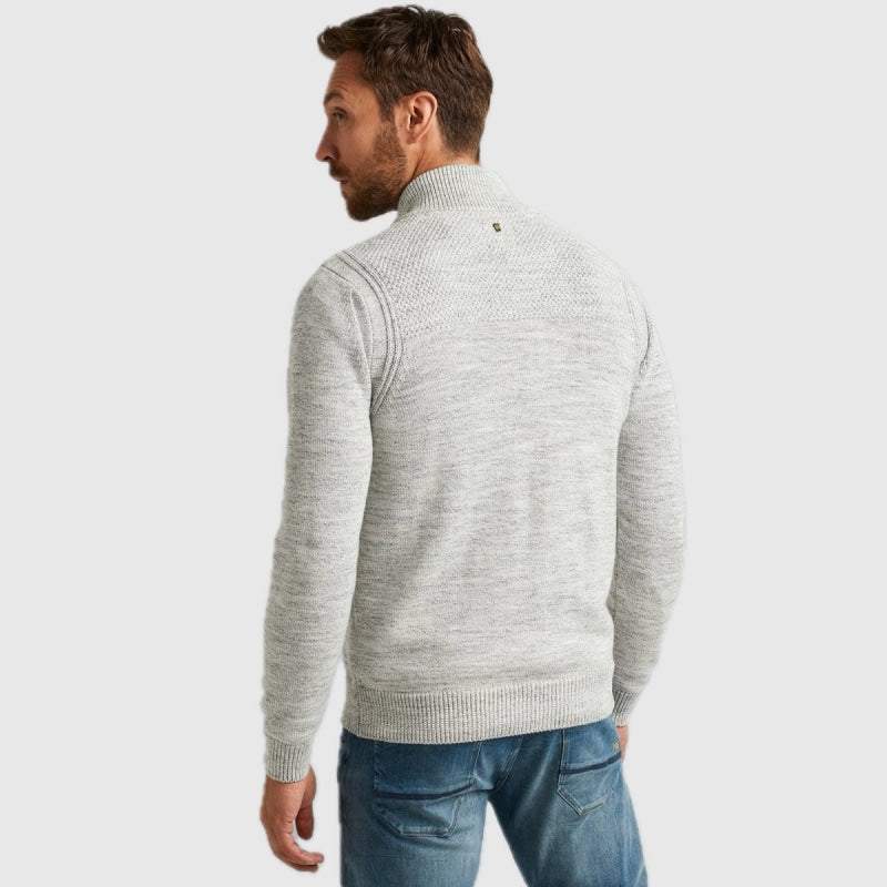 pkc2311361 7013 zip cotton knit pme legend bone white back