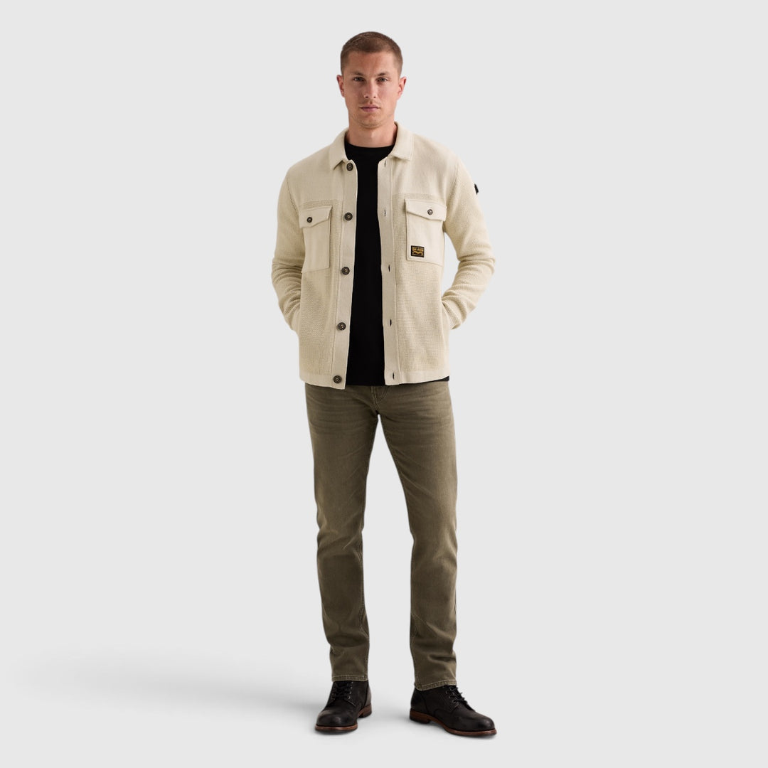 PME Legend Vest Gemixte Structuren met Knoopsluiting