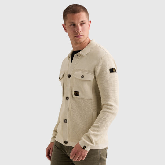 PME Legend Vest Gemixte Structuren met Knoopsluiting