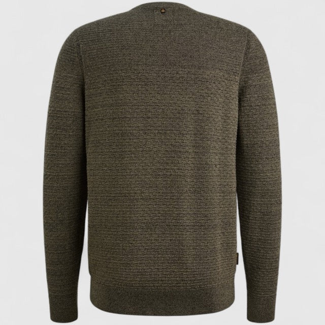 PKW2510300-6389 PME Legend Round Neck Cotton Mouline Dusky Green