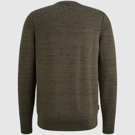 PKW2510300-6389 PME Legend Round Neck Cotton Mouline Dusky Green