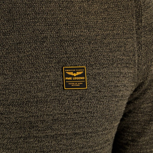 PKW2510300-6389 PME Legend Round Neck Cotton Mouline Dusky Green