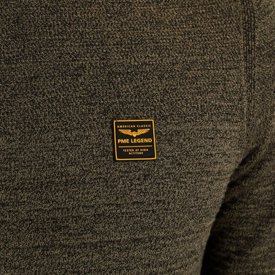 PKW2510300-6389 PME Legend Round Neck Cotton Mouline Dusky Green