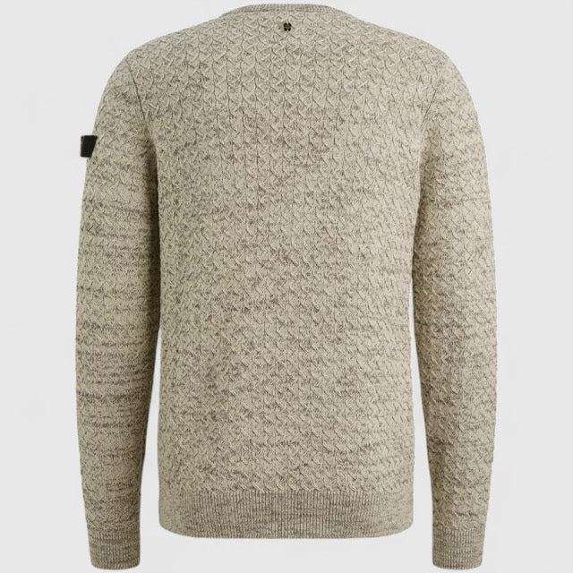 PKW2510304-7013 PME Legend Knitwear Mouline Structure Bone White / Wit
