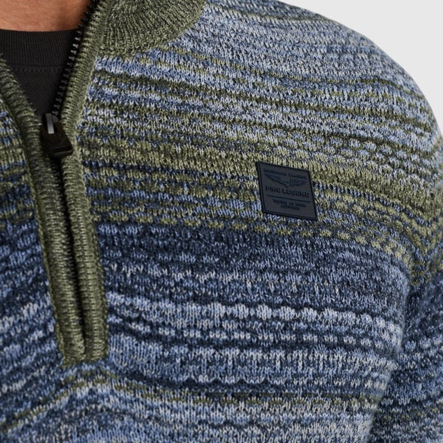 PKW2511331-5301 PME Legend Half Zip Collar Colormix Vintage Indigo