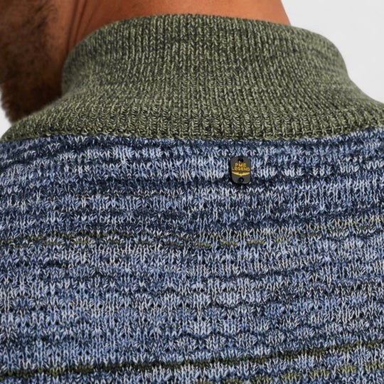 PKW2511331-5301 PME Legend Half Zip Collar Colormix Vintage Indigo