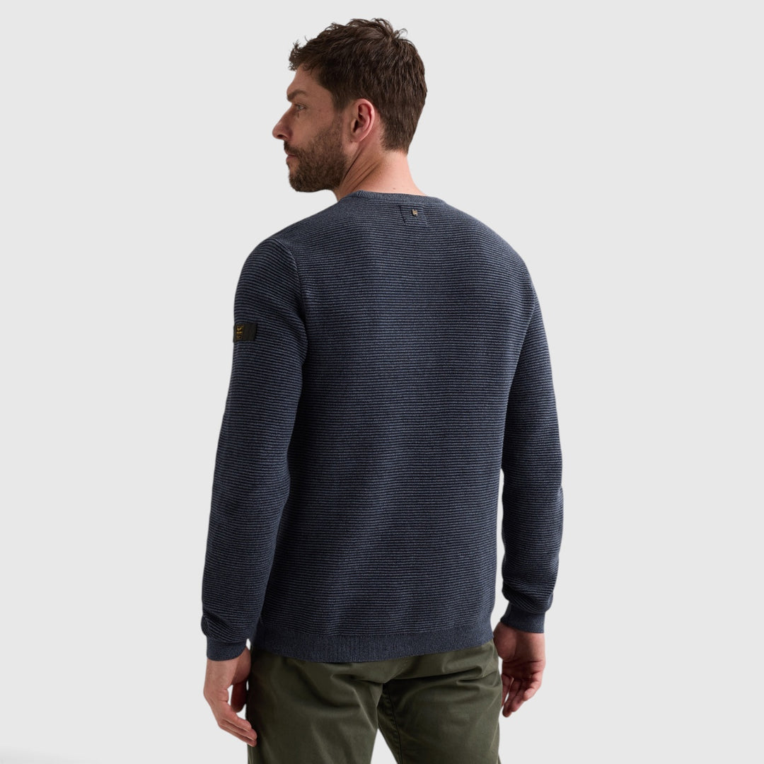PME Legend Trui Ribstructuur met Tapedetail