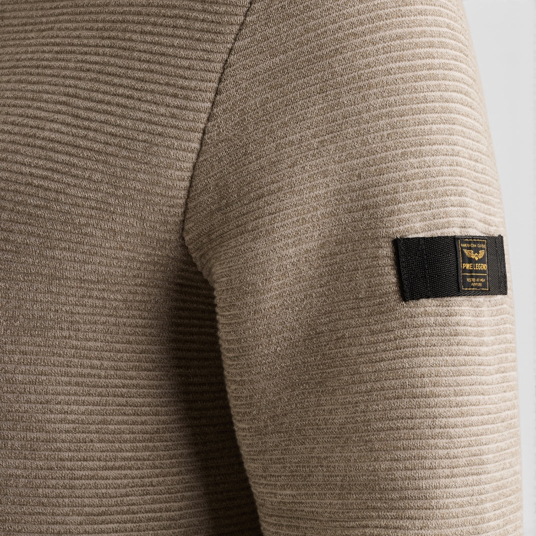 PME Legend Trui Ribstructuur met Tapedetail