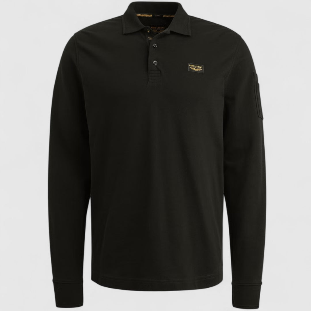 PPS2510899-999 PME Legend Polo American Classic Black / Zwart