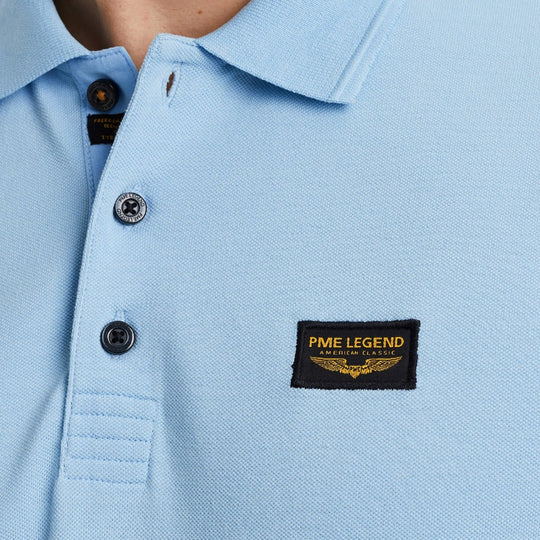 PPSS0000861-5326 PME Legend Short Sleeve Trackway Polo Airy Blue / Lichtblauw
