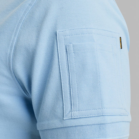 PPSS0000861-5326 PME Legend Short Sleeve Trackway Polo Airy Blue / Lichtblauw