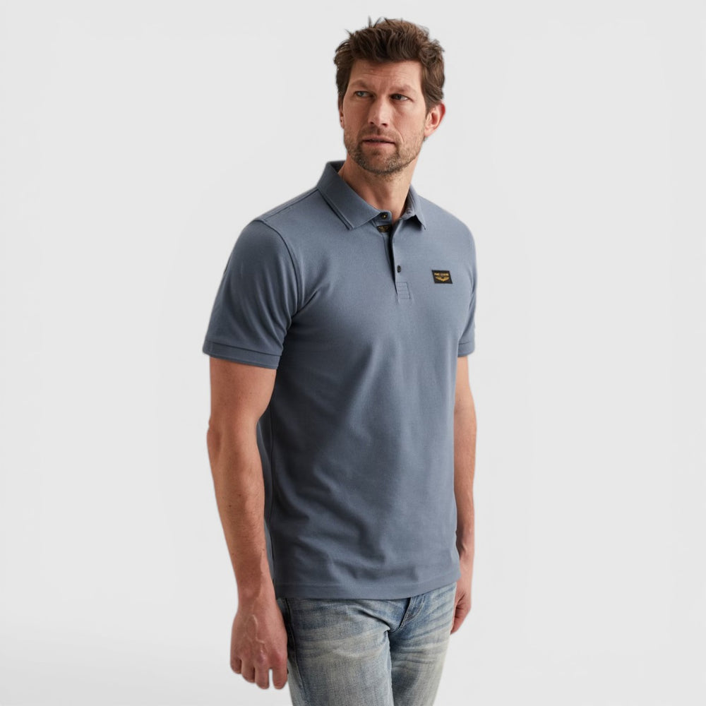 PPSS2602899-5052 PME Legend Short Sleeve Trackway Polo Misty Water / Blauw