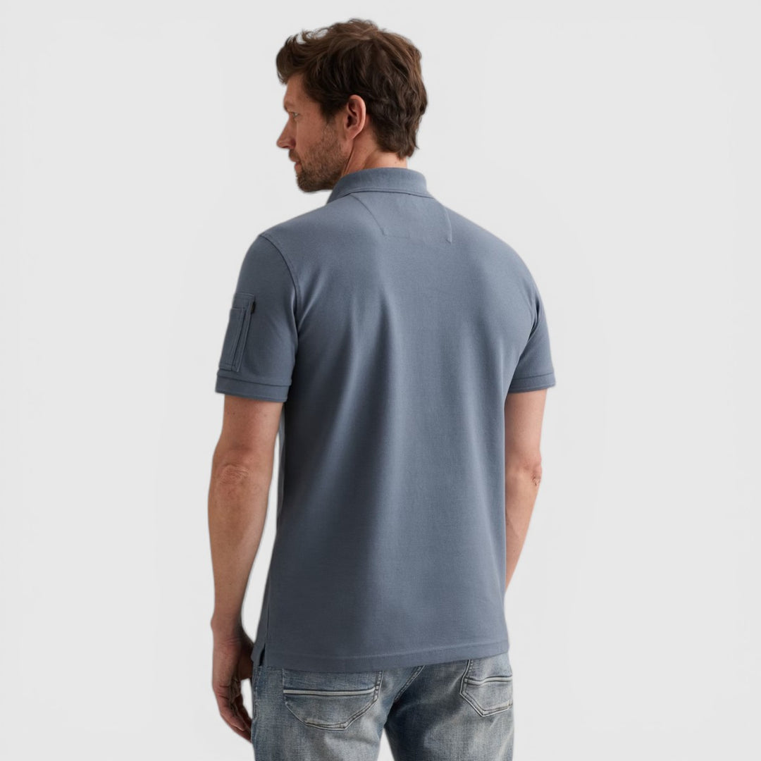 PPSS2602899-5052 PME Legend Short Sleeve Trackway Polo Misty Water / Blauw