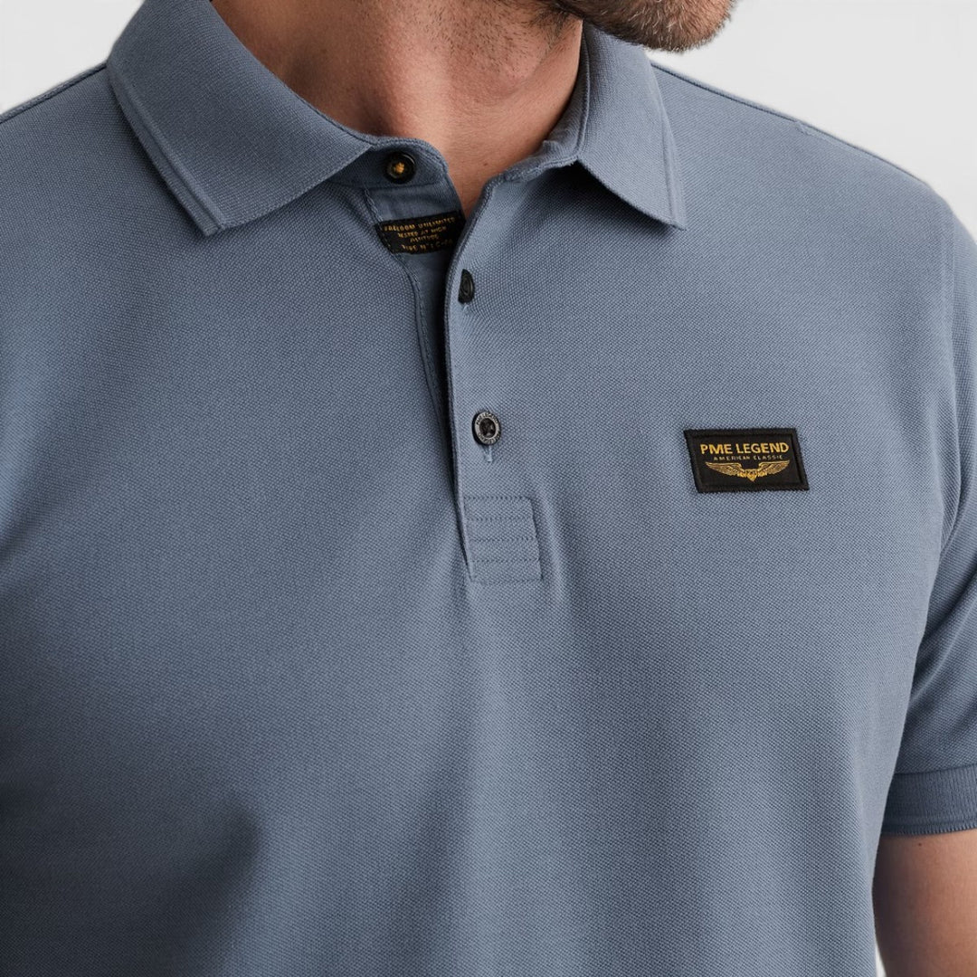 PPSS2602899-5052 PME Legend Short Sleeve Trackway Polo Misty Water / Blauw