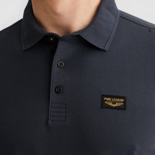 PPSS2602899-5116 PME Legend Short Sleeve Trackway Polo Mood Indigo / Blauw