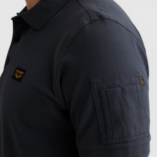 PPSS2602899-5116 PME Legend Short Sleeve Trackway Polo Mood Indigo / Blauw