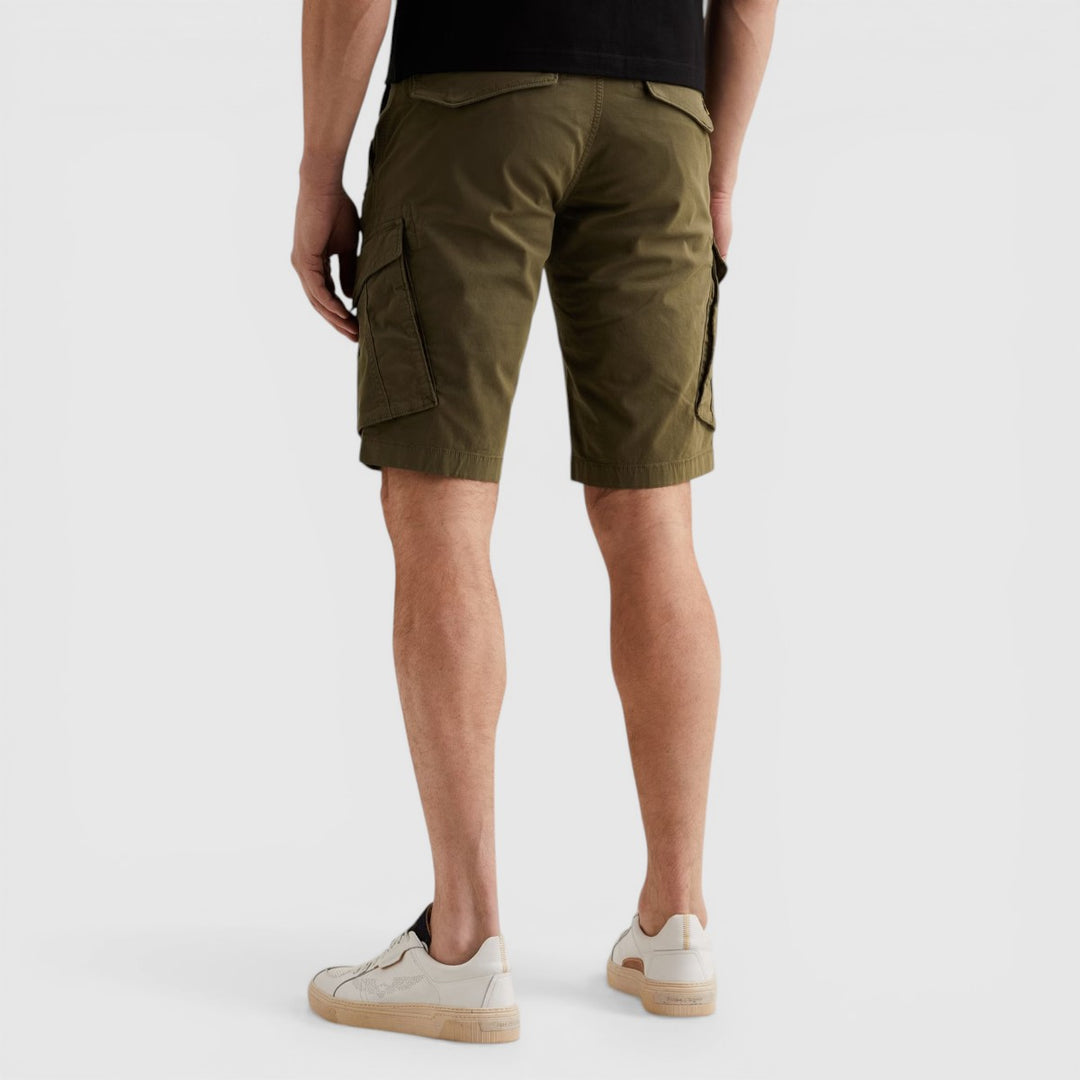 PSH2604661-6416 PME Legend Korte Broek Nordrop Cargo Stretch Twill Olive Night / Groen