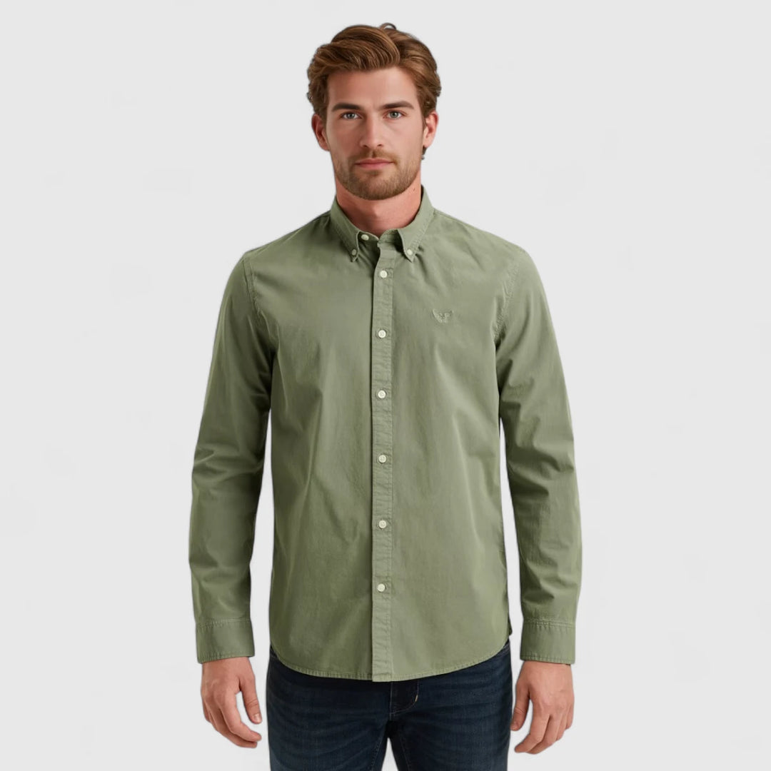 PSI2508044-6022 PME Legend Overhemd American Classic Chinois Green / Licht Groen