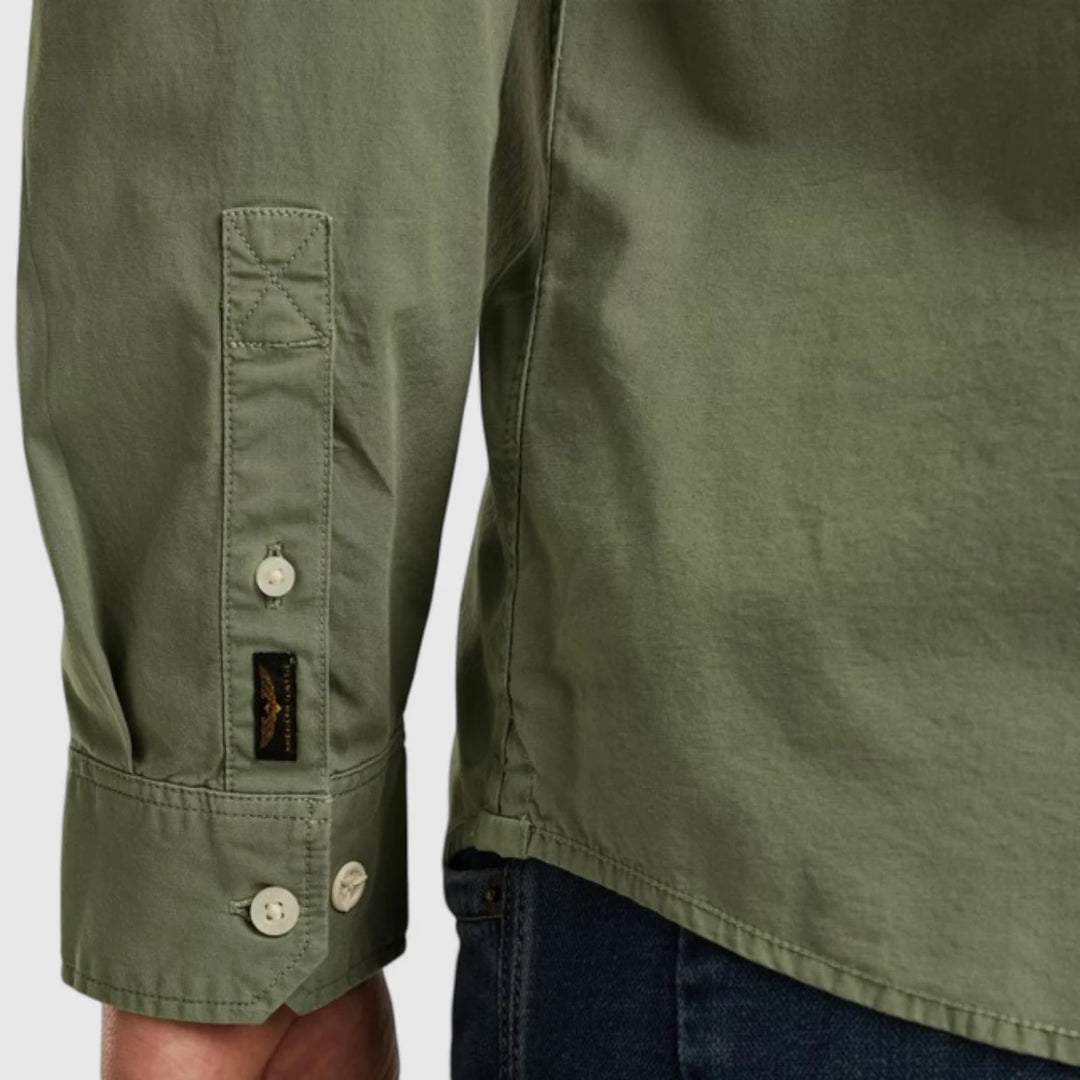 PSI2508044-6022 PME Legend Overhemd American Classic Chinois Green / Licht Groen