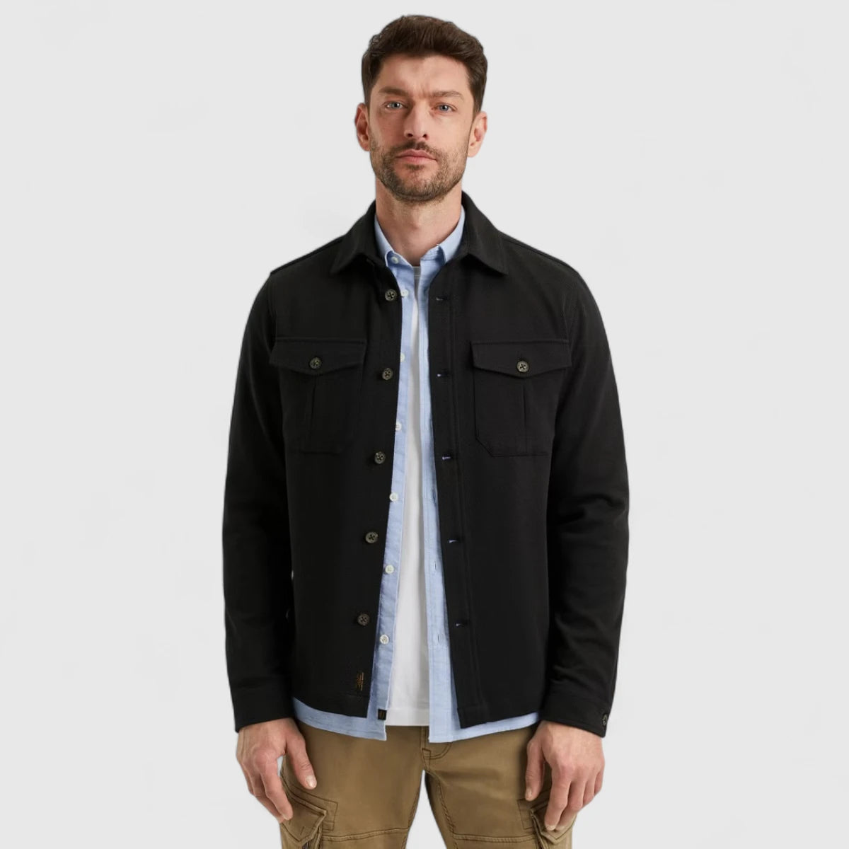 PSI2508231-5109 PME Legend Overshirt Comfort Heavy Twill Blue Graphite