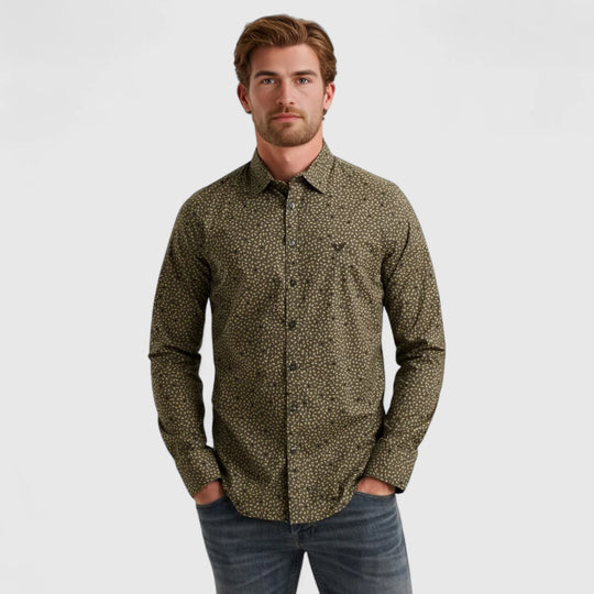 PSI2509240-8039 PME Legend Shirt Print On Cotton Lycra Beluga