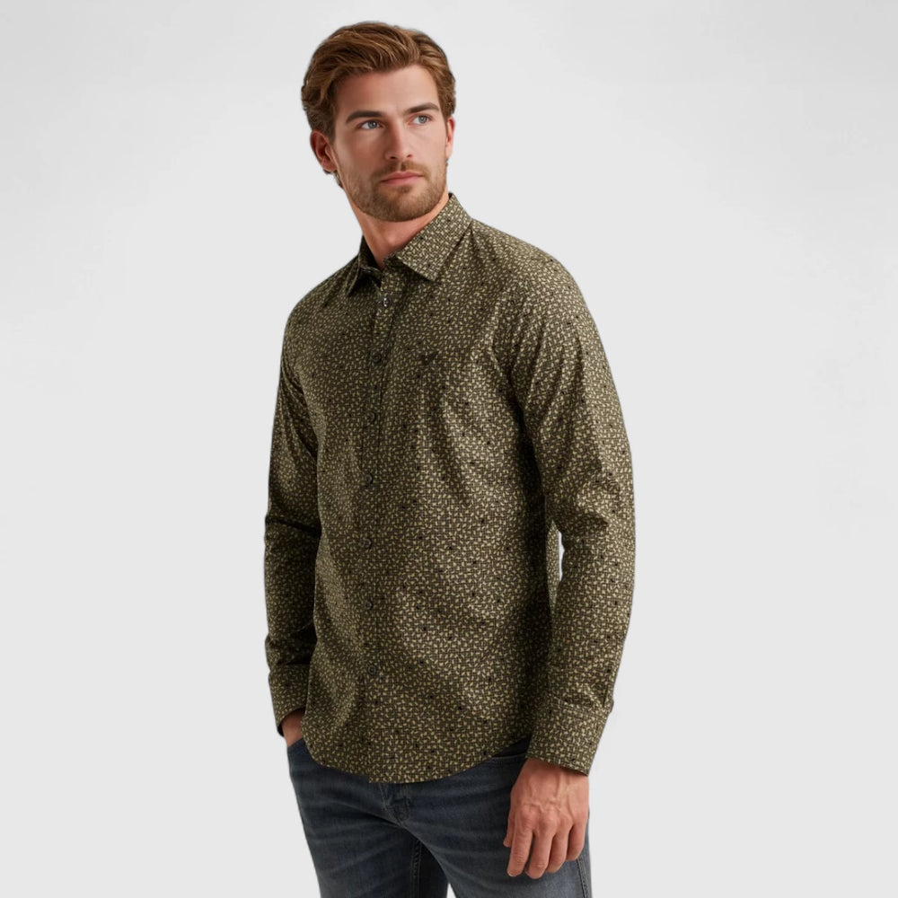 PSI2509240-8039 PME Legend Shirt Print On Cotton Lycra Beluga