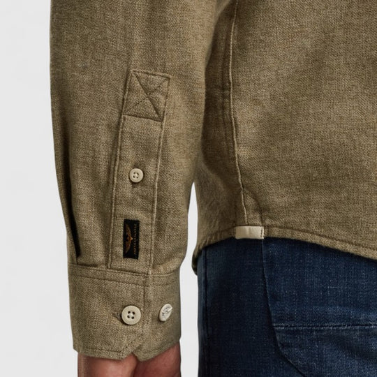 PSI2510202-6389 PME Legend Shirt YarnDyed Grindle Dusky Green