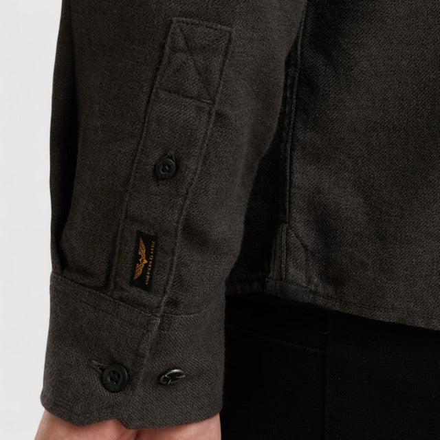 PSI2510202-9067 PME Legend Shirt YarnDyed Grindle Jet Black