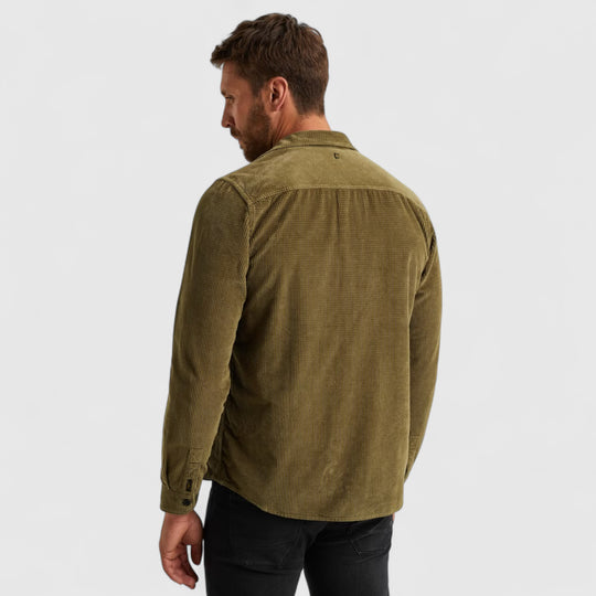 PSI2510206-6389 PME Legend Overshirt Dobby Cord Dusky Green
