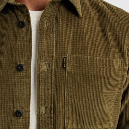 PSI2510206-6389 PME Legend Overshirt Dobby Cord Dusky Green
