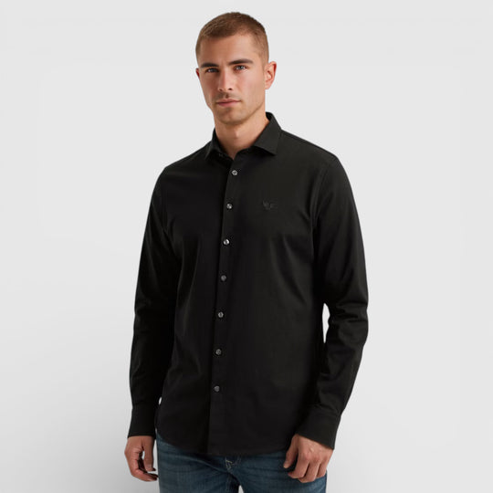 PSI2511234-999 PME Legend Shirt Satin Jersey BLACK