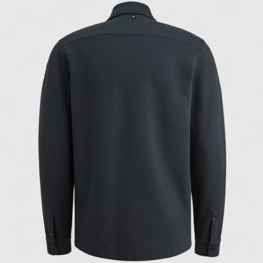 PSI2511246-5282 PME Legend Overshirt Waffle Jersey Carbon / Blauw