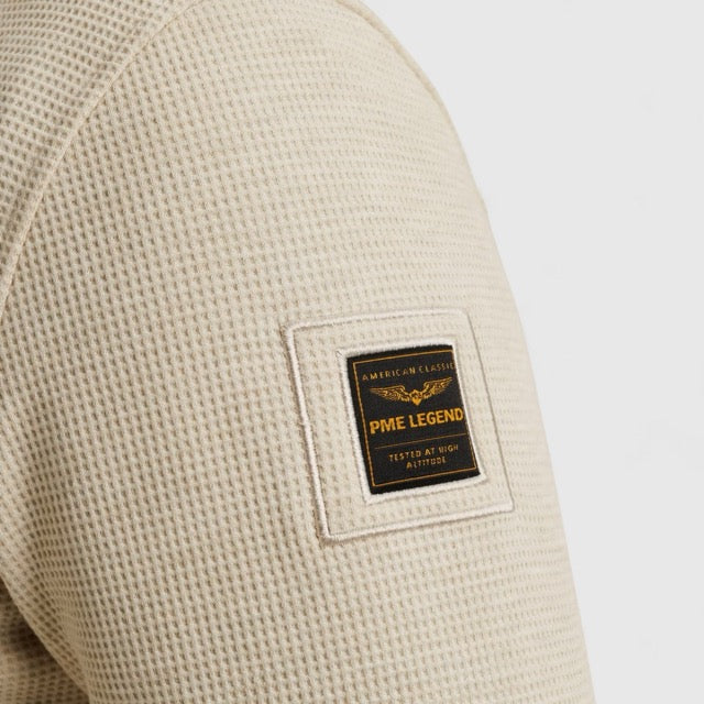 PSI2511246-7013 PME Legend Overshirt Waffle Jersey Bone White