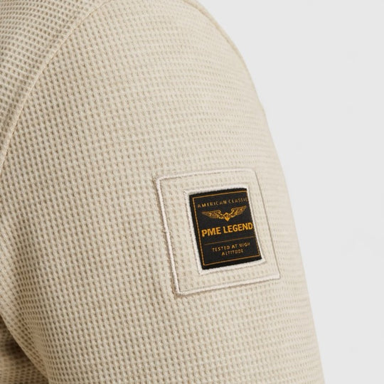 PSI2511246-7013 PME Legend Overshirt Waffle Jersey Bone White
