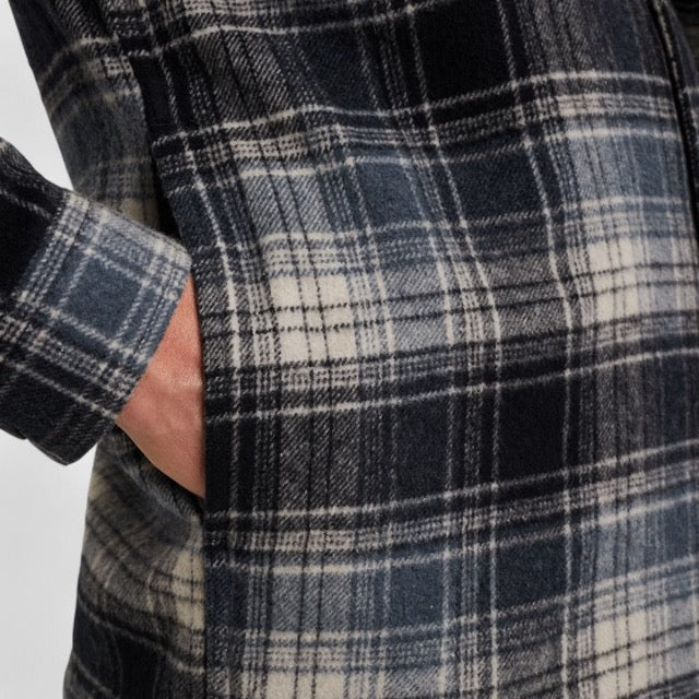 PSI2511260-5282 PME Legend Overshirt Woolblend Check Carbon