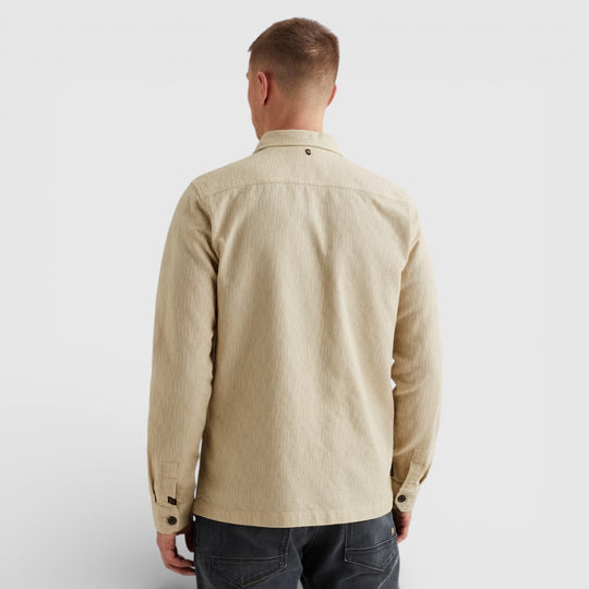 PSI2602222-7013 PME Legend Overshirt Dobby Structure Bone White / Wit