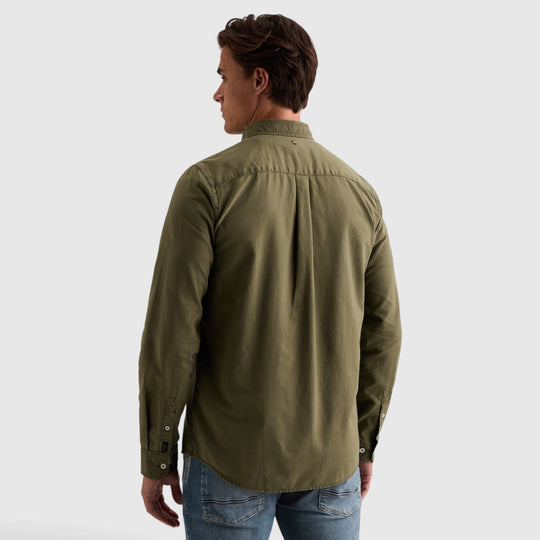 PME Legend Oxford overhemd in Kalamata Groen, achteraanzicht, PSI2608220-6447