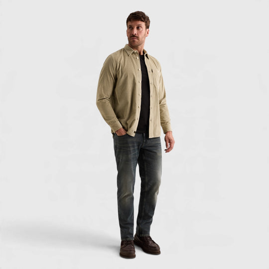 PSI2610208-6412 PME Legend Overhemd Dobby Corduroy Abbey Stone / Steenbeige