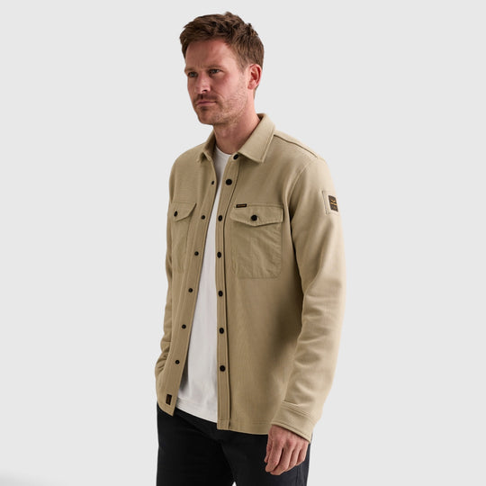 PSI2610288-6412 PME Legend Overshirt Cargo Waffle Jersey Stone Green / Steengroen