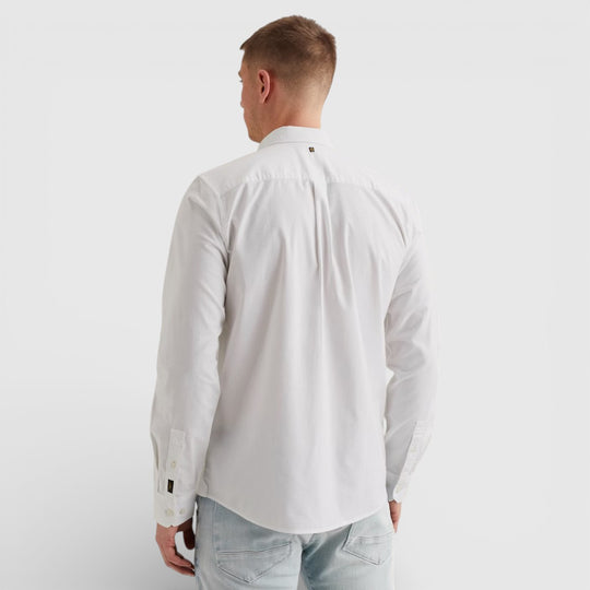 PSI650003-7003 PME Legend Overhemd 2 Tone Oxford Cotton Lycra Bright White / Wit