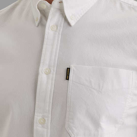 PSI650003-7003 PME Legend Overhemd 2 Tone Oxford Cotton Lycra Bright White / Wit