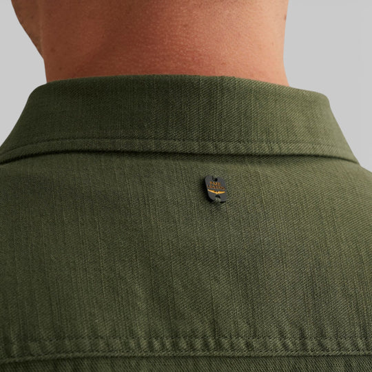 PSIS2603268-6150 PME Legend Overhemd van Slub Katoen Thyme / Groen